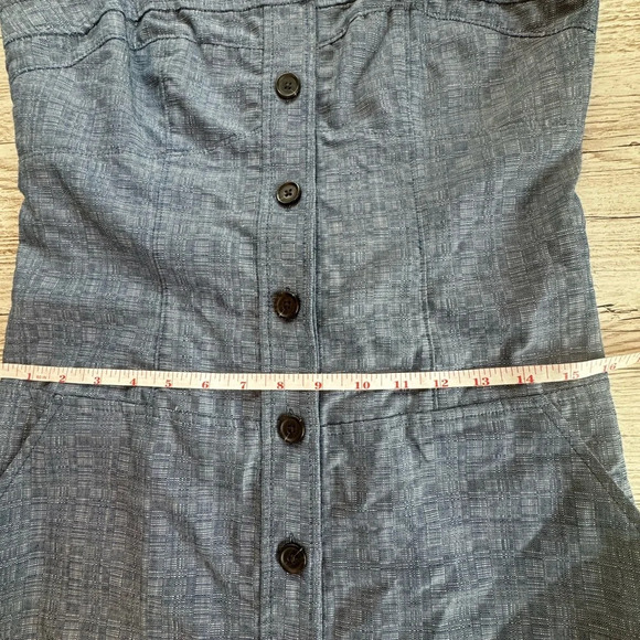 Derek Lam Chambray Button Down Sleeveless Dress with Pockets SZ 8 - Picture 9 of 15